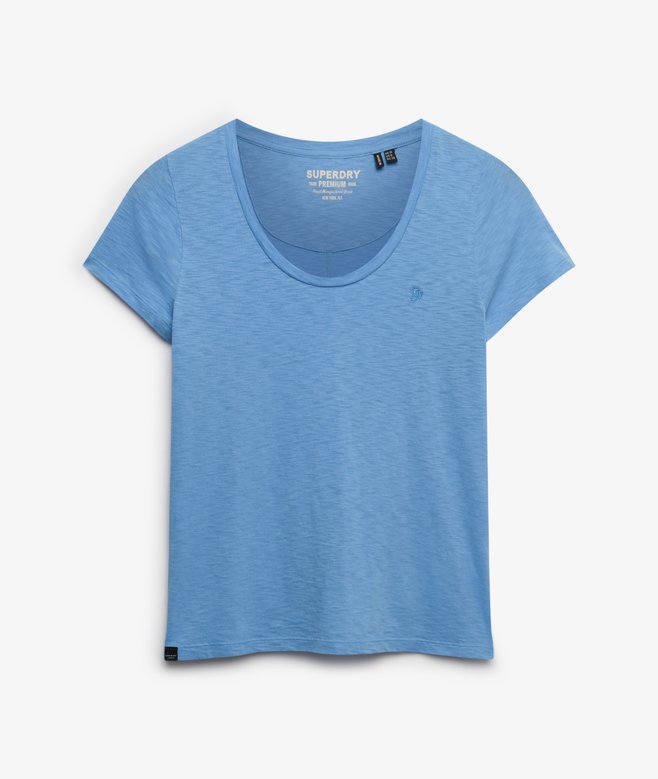 Studios Scoop Neck T-Shirt, Blue