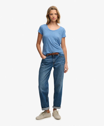 Studios Scoop Neck T-Shirt, Blue