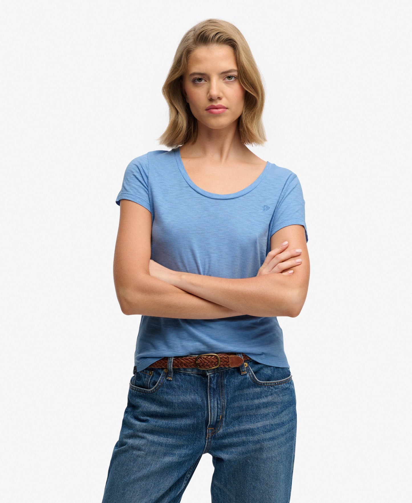 Studios Scoop Neck T-Shirt, Blue