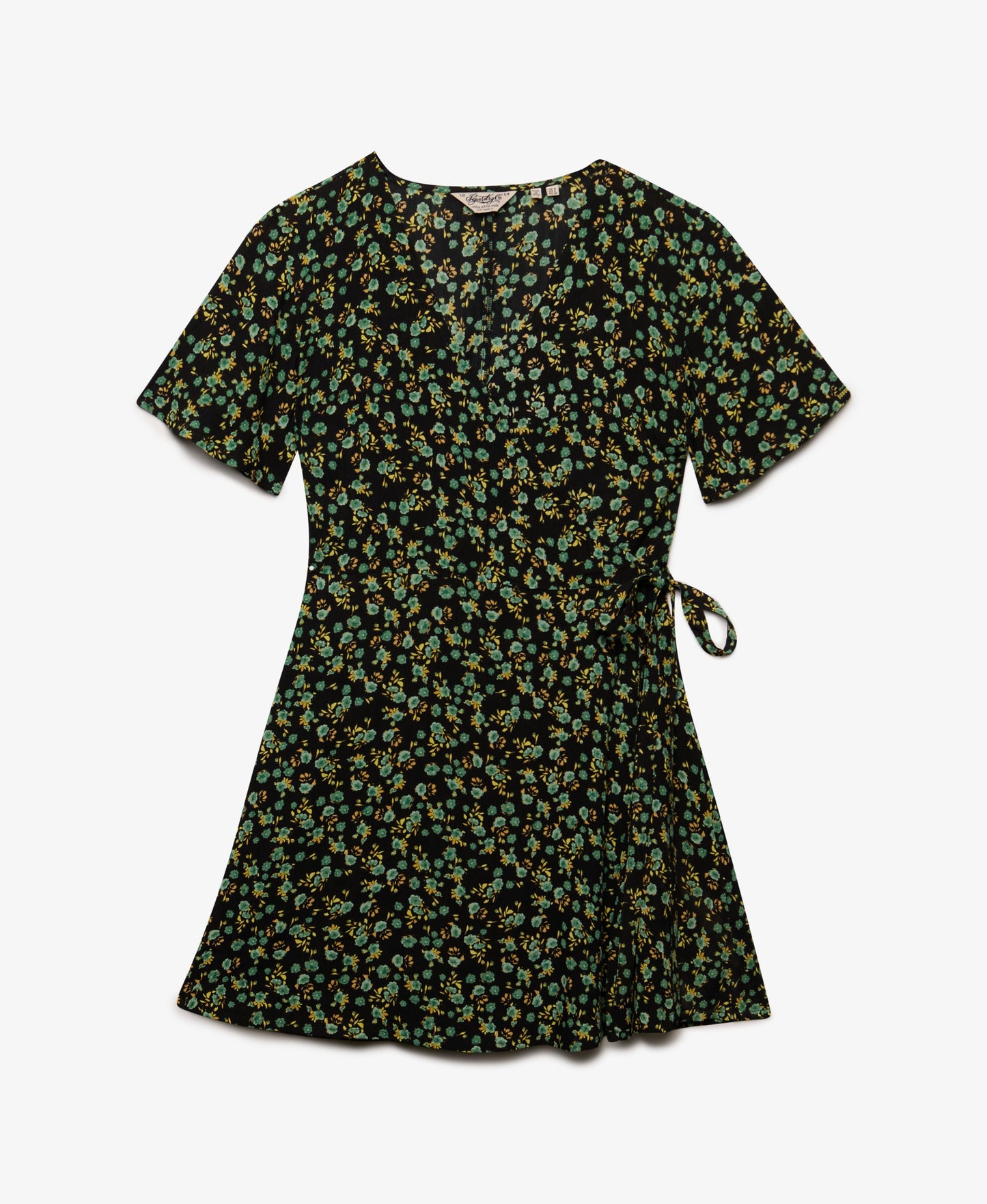 Floral Mini Wrap Dress