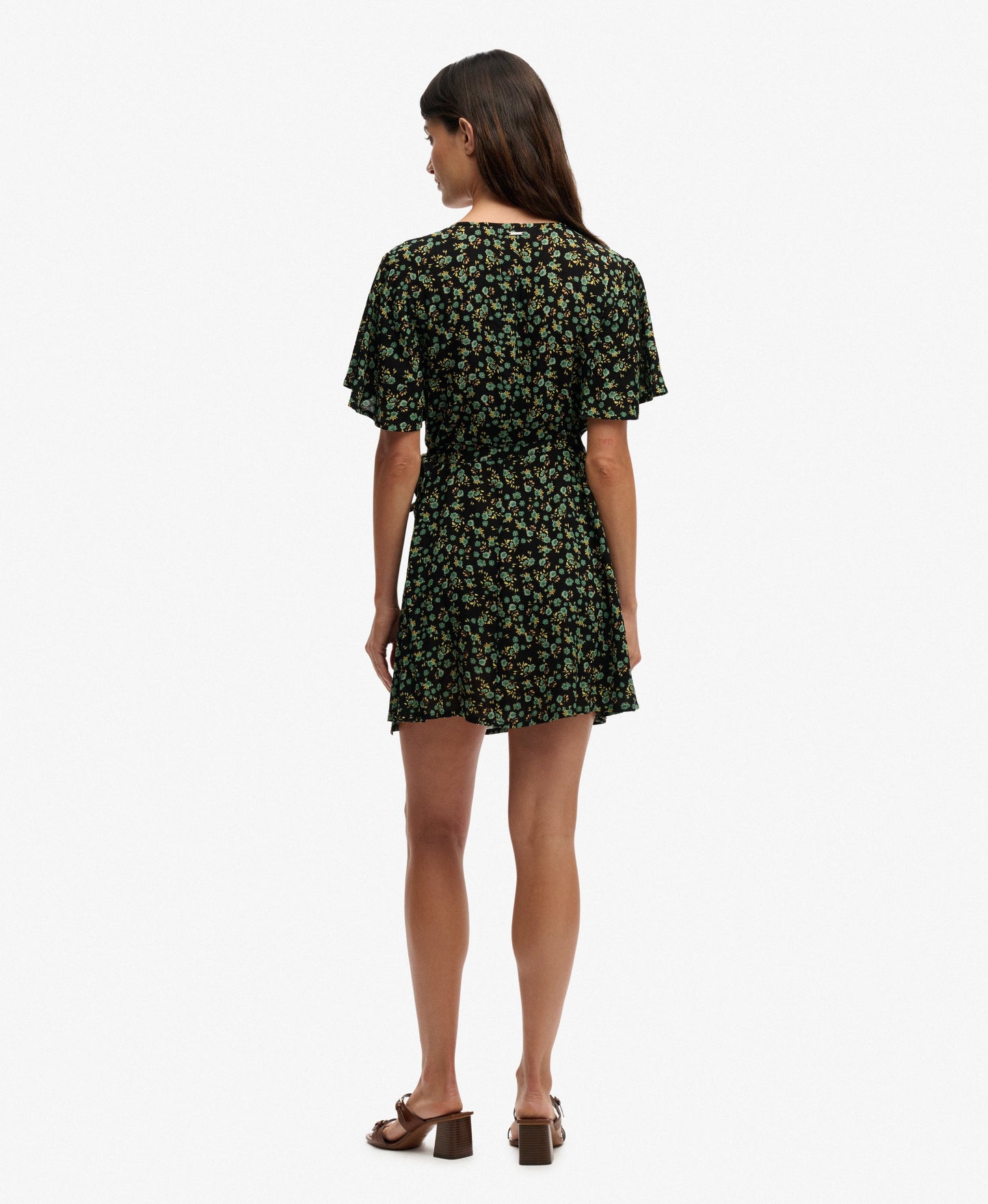 Floral Mini Wrap Dress