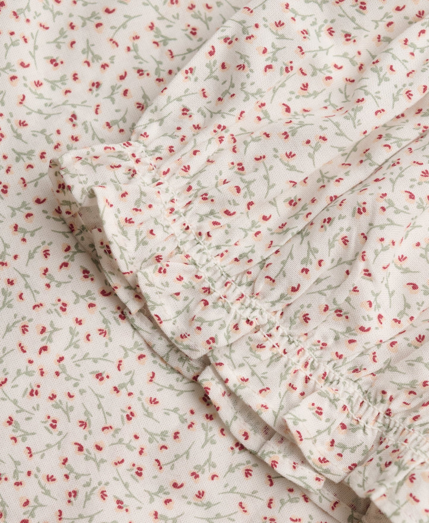 Ditsy Floral Bardot Top, Off White