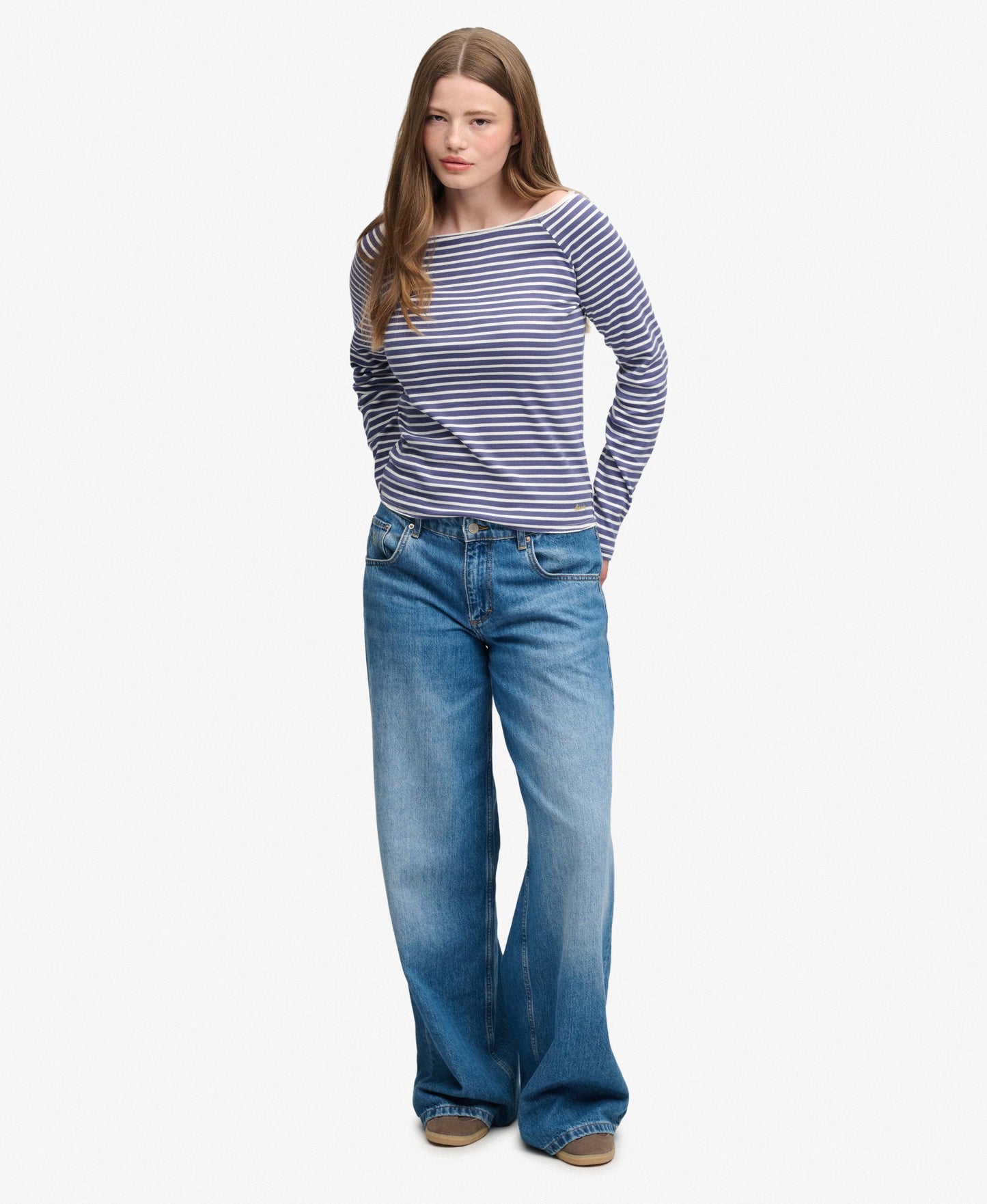 Bardot Off Shoulder Stripe Top