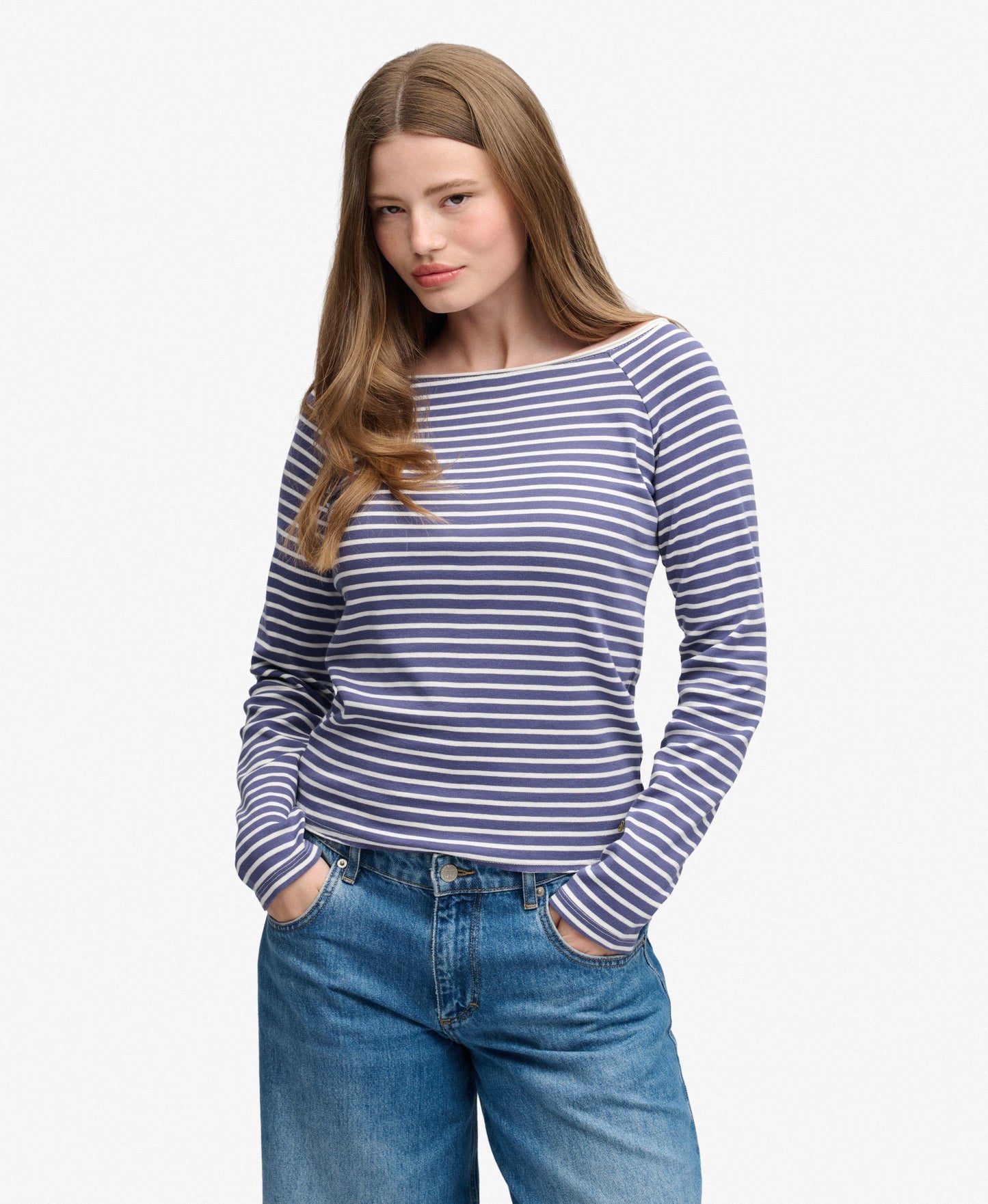 Bardot Off Shoulder Stripe Top